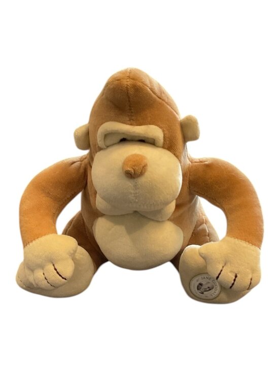Jane Goodall Other - JANE GOODALL Plush Tan Gorilla Toy Embroidered Face